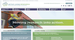 Desktop Screenshot of activelivingresearch.org