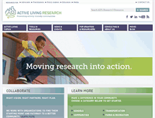 Tablet Screenshot of activelivingresearch.org